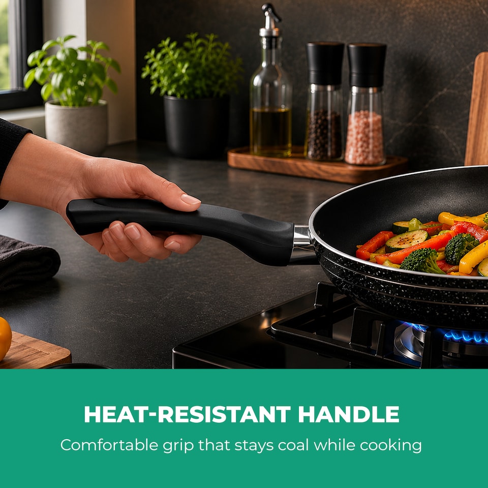 image 1 of Royalford 24 CM  Non-Stick Aluminium Frying Pan  for Induction Hob, Skillet Pan