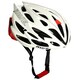 image 1 of AWE AweSpeed In Mould Adult Road Bike Helmet Large 58-61cm White/Red Crash Guarantee* | White | Red