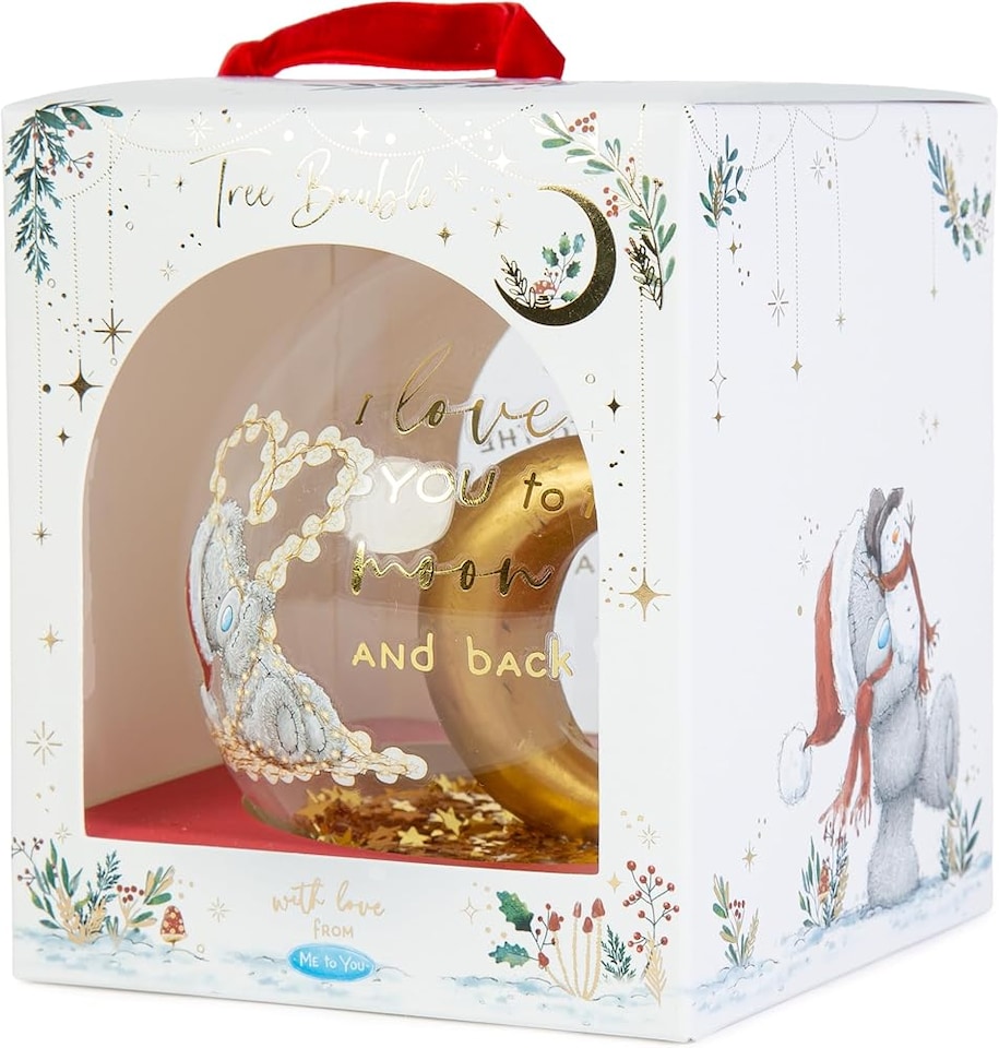 image 1 of Me to You Tatty Teddy Moon And Back Christmas Tree Bauble Decoration Signature Collection