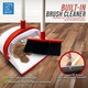 image 5 of Long Handled Dustpan and Brush Set Reduce Bending Tall Lobby Dustpan and Sweeping Brush