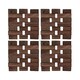 image 4 of Creative Tops Dark Slatted Wood Pack Of 4 Coasters