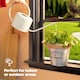 image 4 of Round Zinc Plant Pot 16cm with Hessian Handle