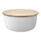 image 1 of LSA Dine White Porcelain Bowl with Lid 26cm
