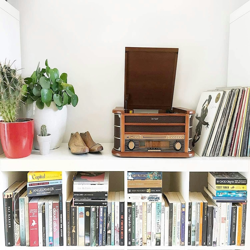 image 1 of Denver MCR-50BT Vintage Retro Bluetooth Music Centre with CD, Cassette, and USB HiFi System