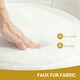 image 3 of HOMCOM Faux Fur Comfy Chair with Golden Metal Legs, Non-Slip Footpad, White