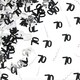 image 1 of 14g 70th Black Happy Birthday Confetti