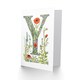 image 2 of Letter Y Watercolour Pencil Poppy Garden Her Birthday Card