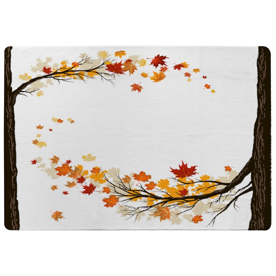 image 1 of Autumn Trees Designer Rug | Multi