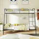 image 8 of COSTWAY Metal Bunk Bed with Ladder Safety Guardrail
