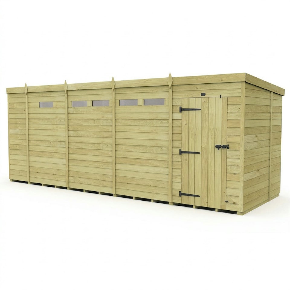 image 1 of 17 x 7 Security Pent Shed