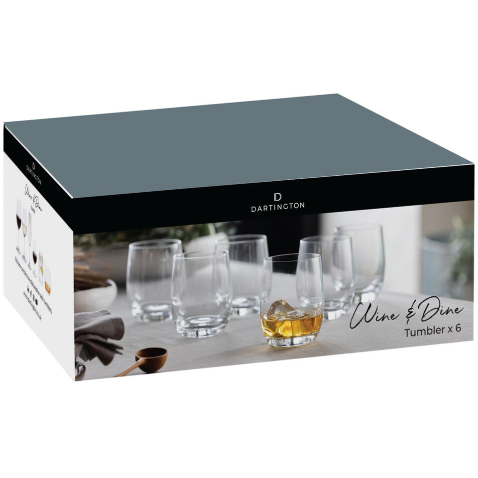 image 1 of Dartington Wine & Dine Tumbler Glasses Set Of 6
