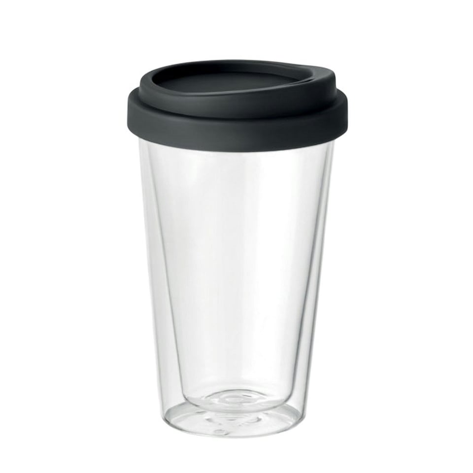 image 1 of MidOcean Bielo Borosilicate Glass 350ml Tumbler - Black - One Size Black