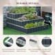 image 6 of Outsunny 3 Tier Raised Garden Bed, Metal Elevated Planer Box, Easy Assembly