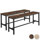 image 8 of Pair of Benches Fairfield 108 x 32.5 x 50 cm Brown | Dark