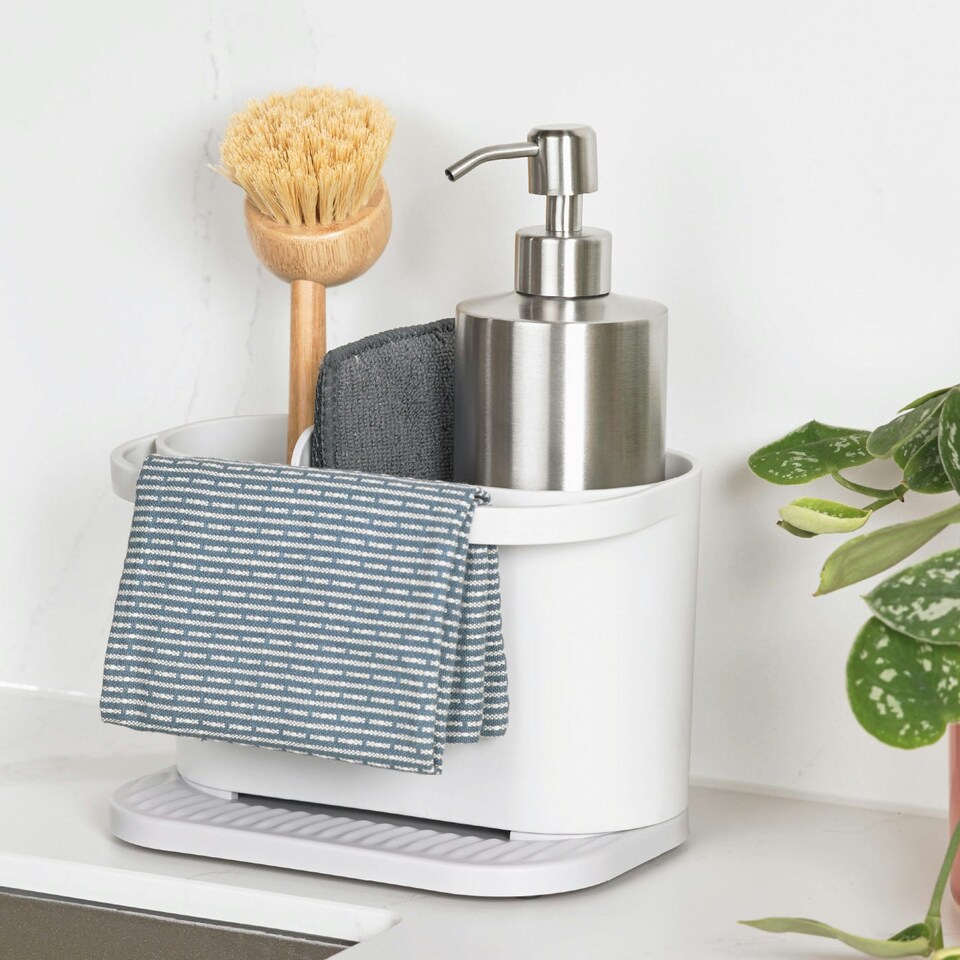 image 1 of ReBorn Recycled Sink Tidy White | Stone