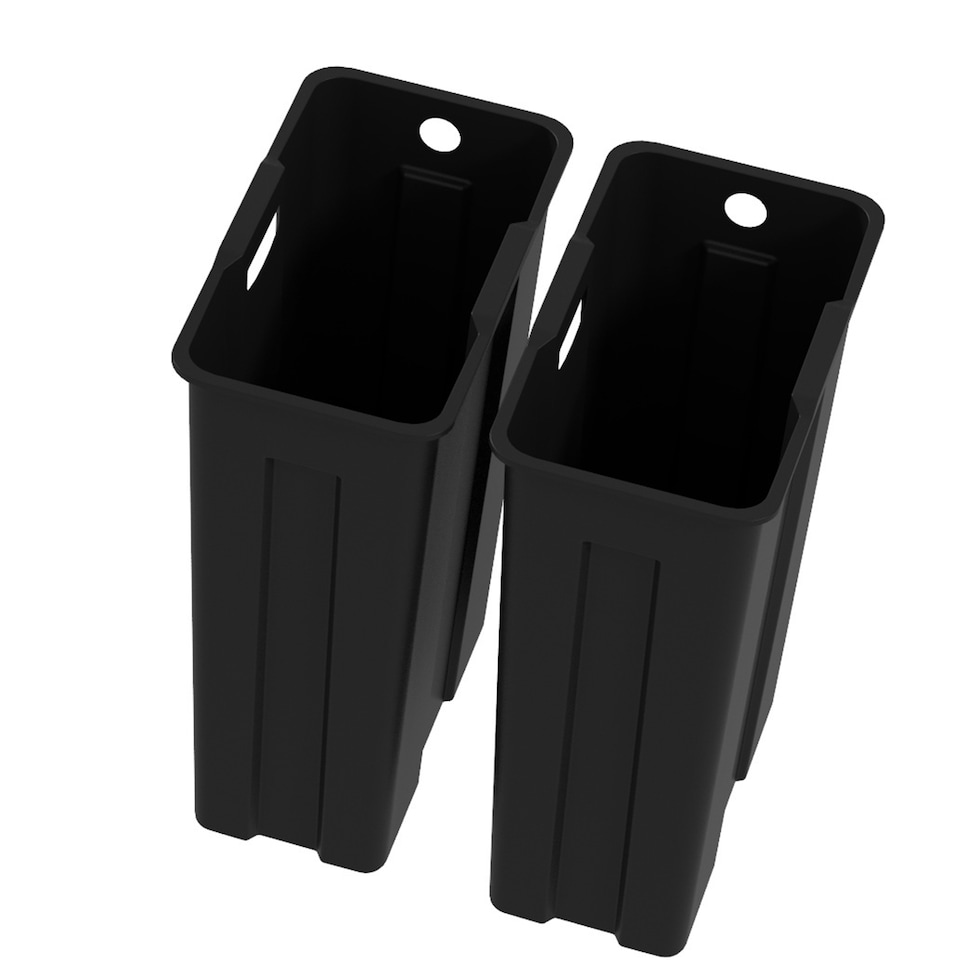 image 1 of HOMCOM Dual Kitchen Bin, 2 x 20L Stainless Steel Double Rubbish Bin with Soft Close Lid, Removable Inner Buckets, Fingerprint-Proof for Recycling and Waste, Silver Tone | Silver | 1