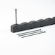 image 5 of Recycled Rubber Scallop Garden Edging Border - Eco Friendly - Grey