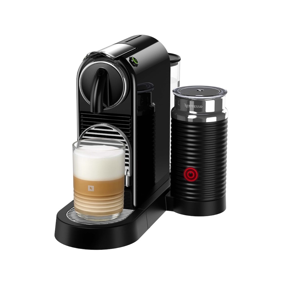 image 1 of De'Longhi Nespresso CitiZ Coffee Machine with Milk Frother, Black