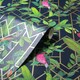 image 3 of Arthouse Deco Tropical Wallpaper - Navy/Gold - One Size Blue