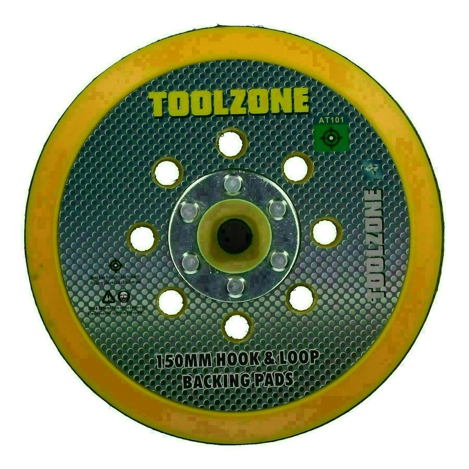 image 1 of 6" / 150mm Dual Action Hook + Loop DA Orbital Backing Pad Sander Sanding