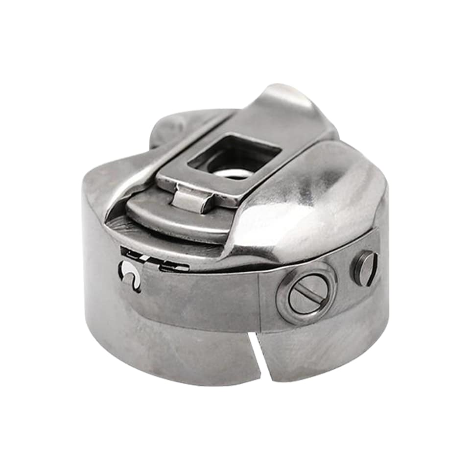 image 1 of Silver Stainless Steel Sewing Machine Bobbins Case for Household