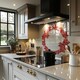 image 2 of Autumn Reath Splash Back | White
