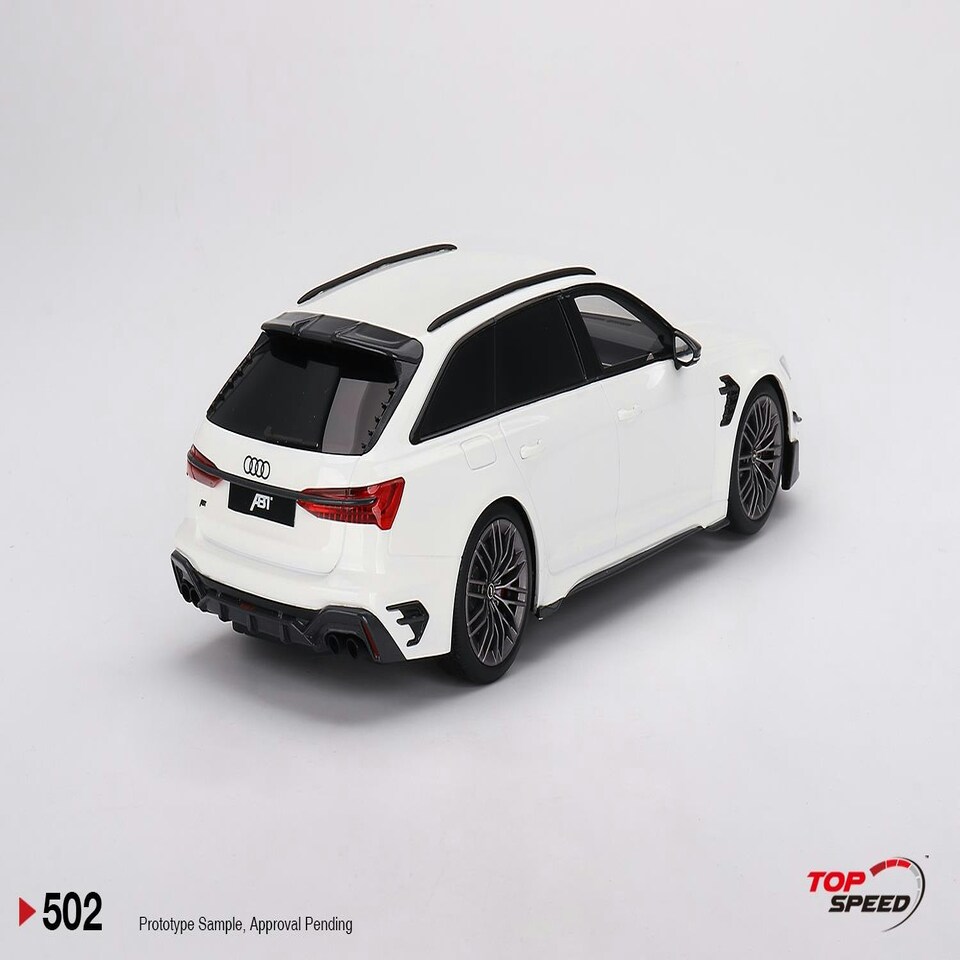 image 1 of Audi ABT RS6-R Glacier White Metallic 1:18 Scale TSM TS0502
