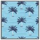 image 1 of Palm trees on blue (Picutre Frame) Grey | S