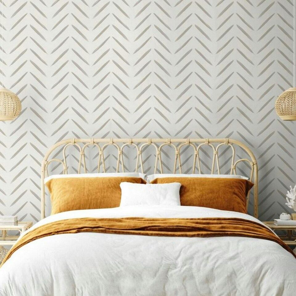 image 1 of Holden Décor Brush Stroke Wallpaper - Taupe - 10m x 53cm Brown