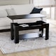 image 3 of Vida Designs Lift Up Coffee Table With Storage Compartment & Shelf, Black