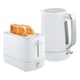 image 1 of HOMCOM 1.7L 3000W Fast Boil Electric Kettle 2 Slice Toaster Set White