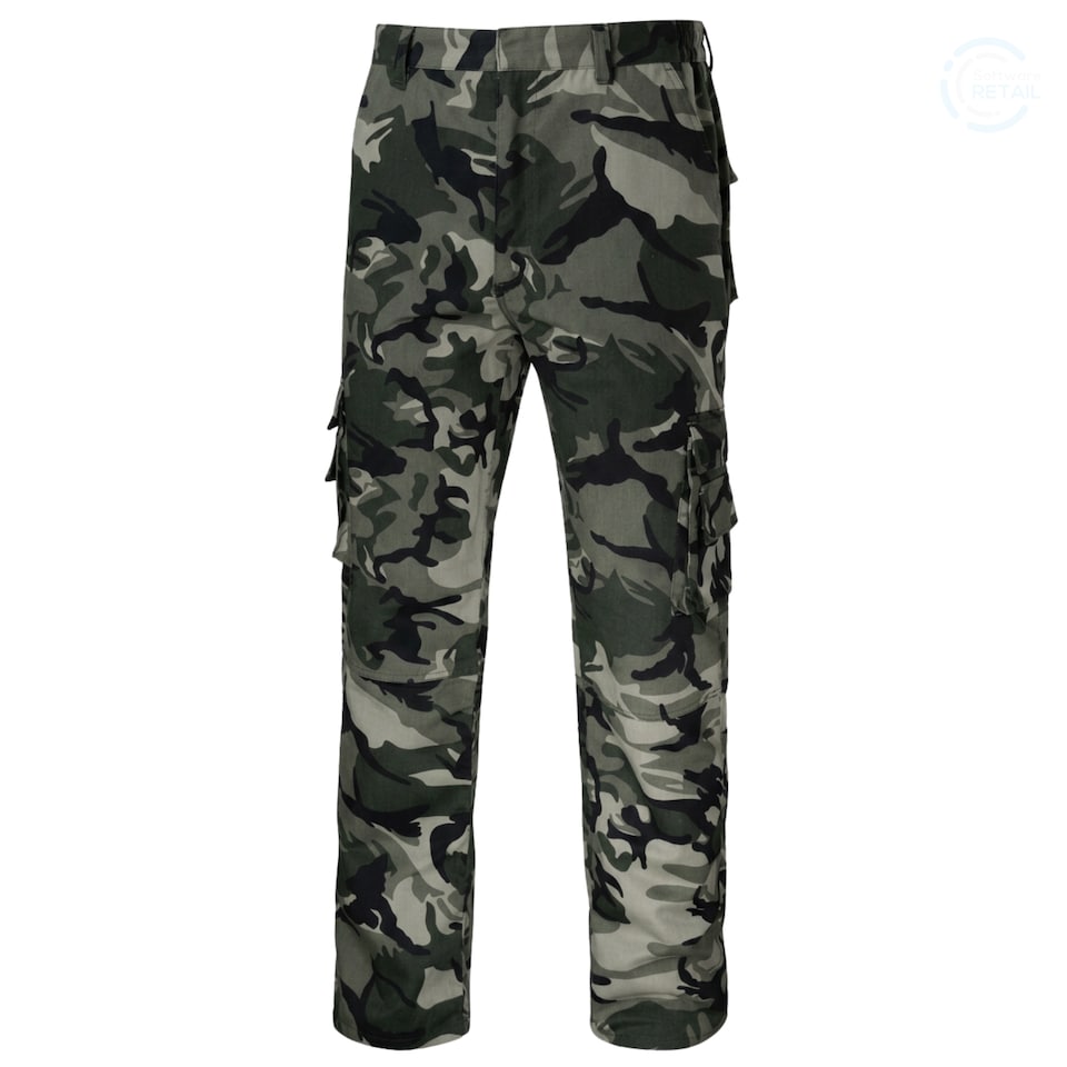 image 1 of Artmas Tramp Camouflage Work Trousers, 65% Polyester 35% Cotton, 220-240gsm (34/36 Inch - 52 EU)