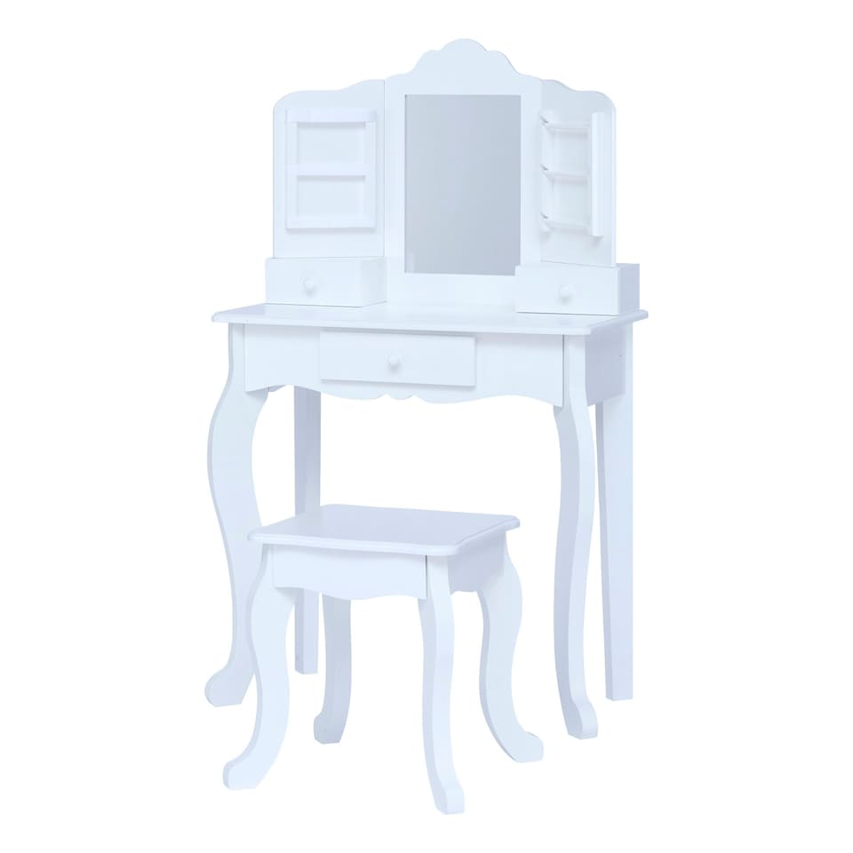 image 1 of Teamson Kids Little Princess Anna Medium Play Vanity, White