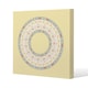 image 1 of Yellow Circle Ornament. Round Frame (Canvas Print) 90 x 90 x 4cm