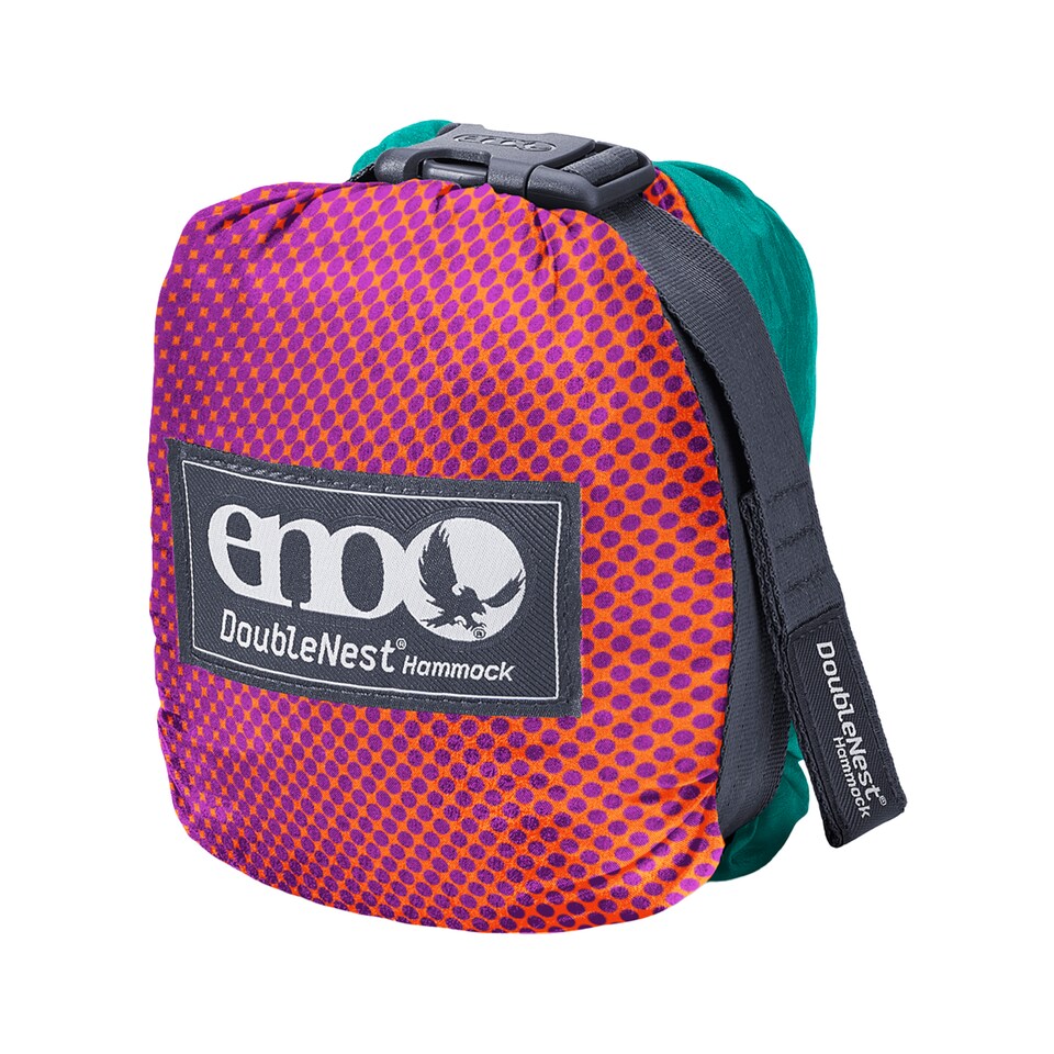 image 1 of DoubleNest Printed Hammock - Lightweight Durable Portable Camping Hammock | Grey | Grey