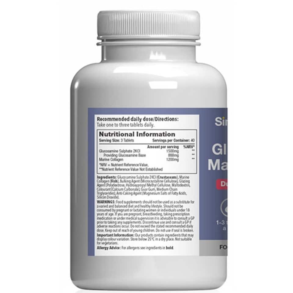 image 1 of Glucosamine 500mg & Marine Collagen 400mg - 120 Tablets