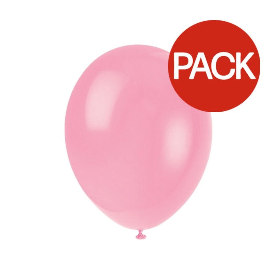 Unique Party Premium Latex Balloons (Pack of 10) - Blush Pink - One Size
