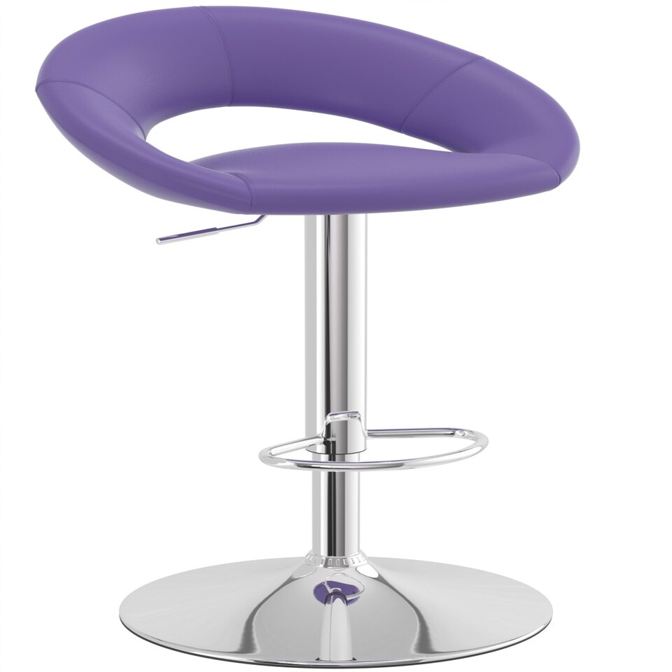 Serene Purple Breakfast Bar Stool Height Adjustable. Purple