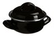 image 2 of Porter Black Enamel Mini Casserole Dish | Black