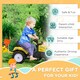 image 5 of HOMCOM Pedal Go Kart Ride on Tractor with Shovel & Rake Four Wheels Child Toy