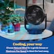 image 7 of Russell Hobbs 9” Desktop Circulator Fan with 7 Speed Settings Black RHDCF1001B