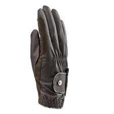 Aubrion Womens/Ladies Stadium Riding Gloves - Brown - XL Brown | XL