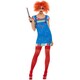 image 2 of Chucky Womens/Ladies Costume | Blue | Blue | M | 1