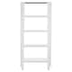 image 4 of Interiors by Premier Functional 4 Tier Shelf Unit, Stylish Standing Shelves For Livingroom, Versatile Shelving Unit For Bedroom White