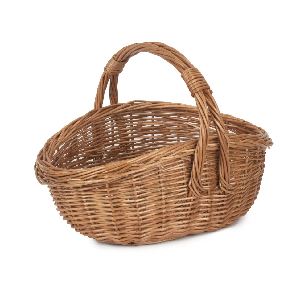 image 1 of Traditional Cookery Wicker Shopper Basket | Brown | Brown | One Size