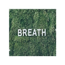 Wellness Breath Designer Splash Back | White