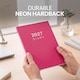 image 4 of 2027 Diary A5 Week to View - Hardback Planner Organiser with Ribbon Bookmark - Weekly Appointment Journal Notebook (Cerise) | Pink | Cerise
