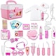 image 1 of Doctor & Dentist Role Play Carrycase - Electronic Medical Play Set with Lights, Sounds & 30 plus Accessories (Pink)