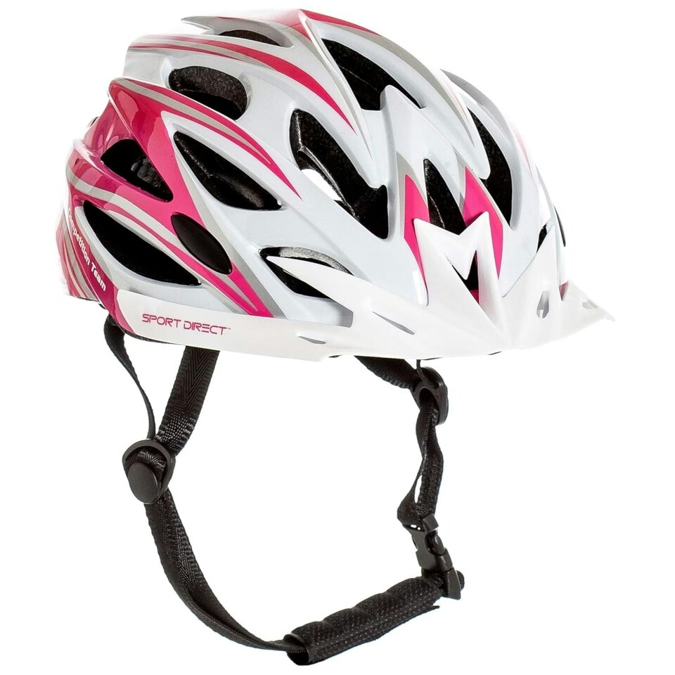 image 1 of Sport Direct "Team Comp 24 Vent Bike Helmet Adults Pink 55-58cm | Pink
