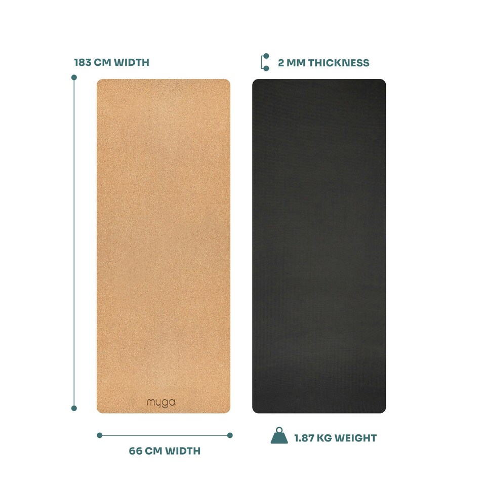 image 1 of Myga Cork Yoga Mat